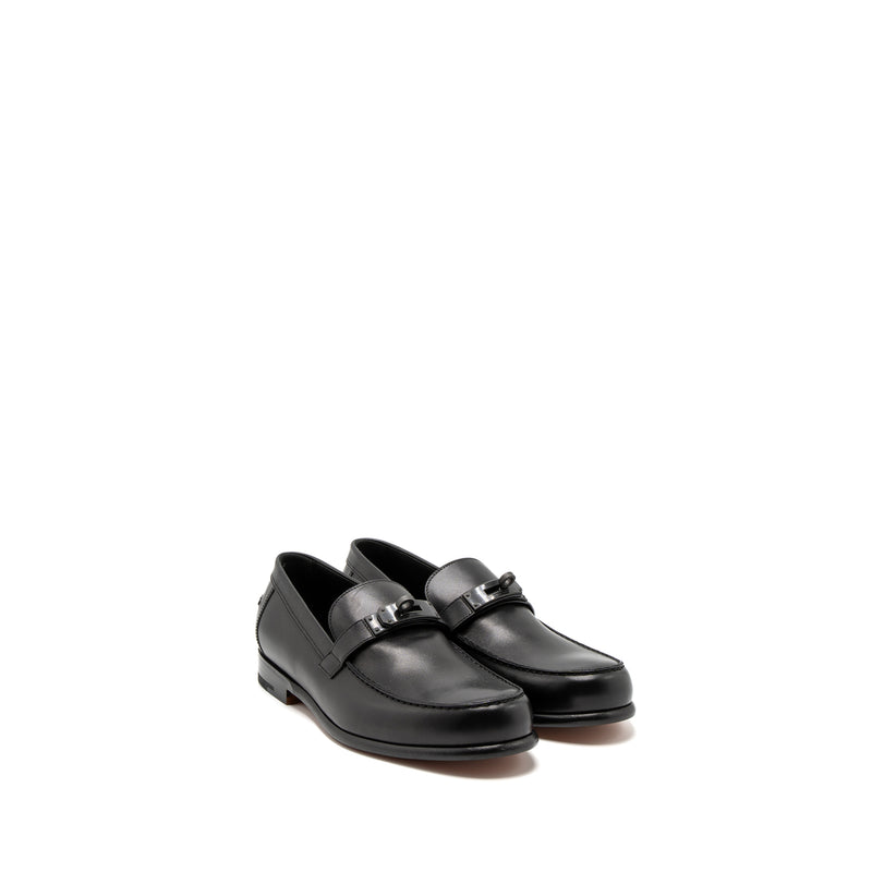 Hermes Size 42 Destin Loafer Calfskin So Black
