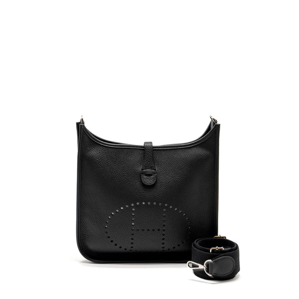 Hermes Evelyne 29 Clemence Black SHW Stamp Z