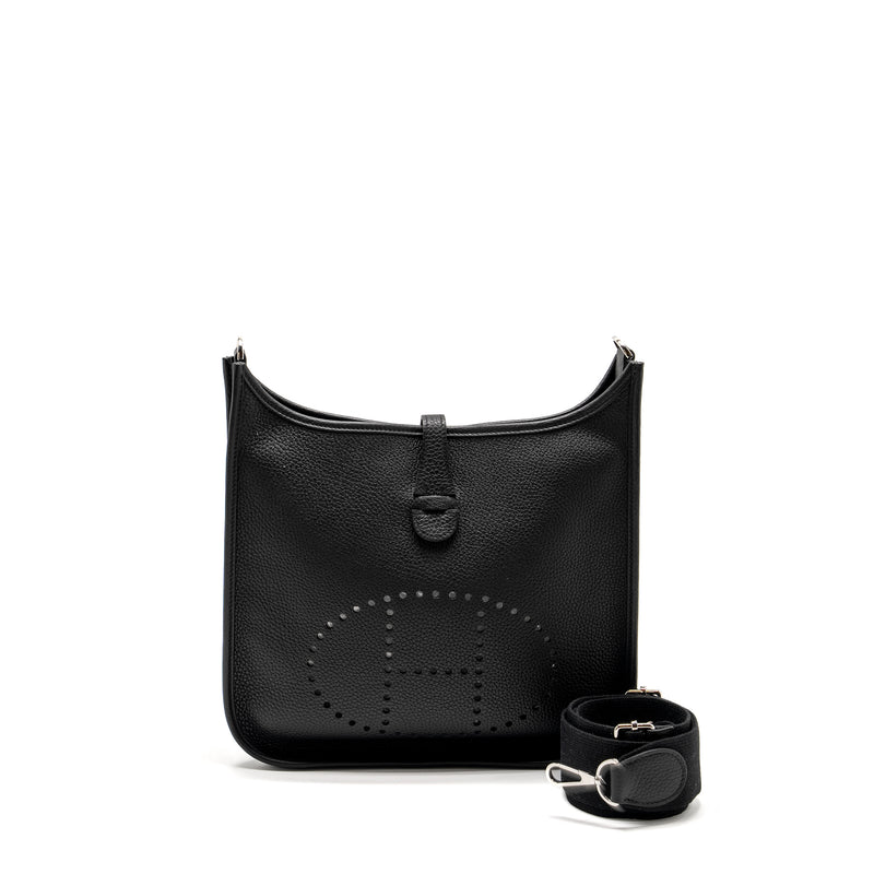 Hermes Evelyne 29 Clemence Black SHW Stamp Z