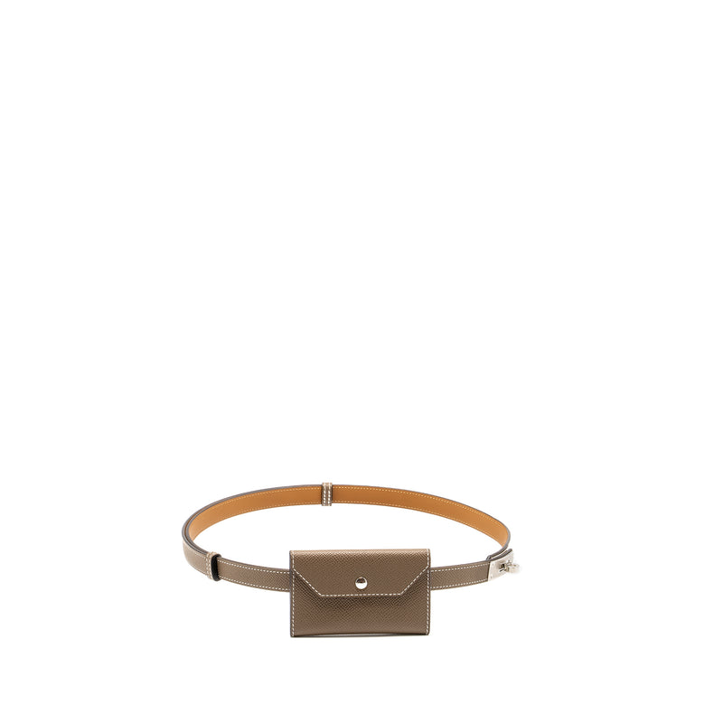 Hermes Kelly Pocket 18 Belt Epsom Etoupe SHW Stamp U
