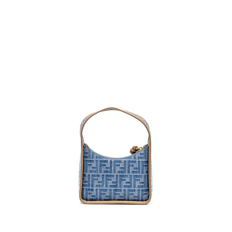 Fendi Mini Fendessence Bag Denim Blue GHW