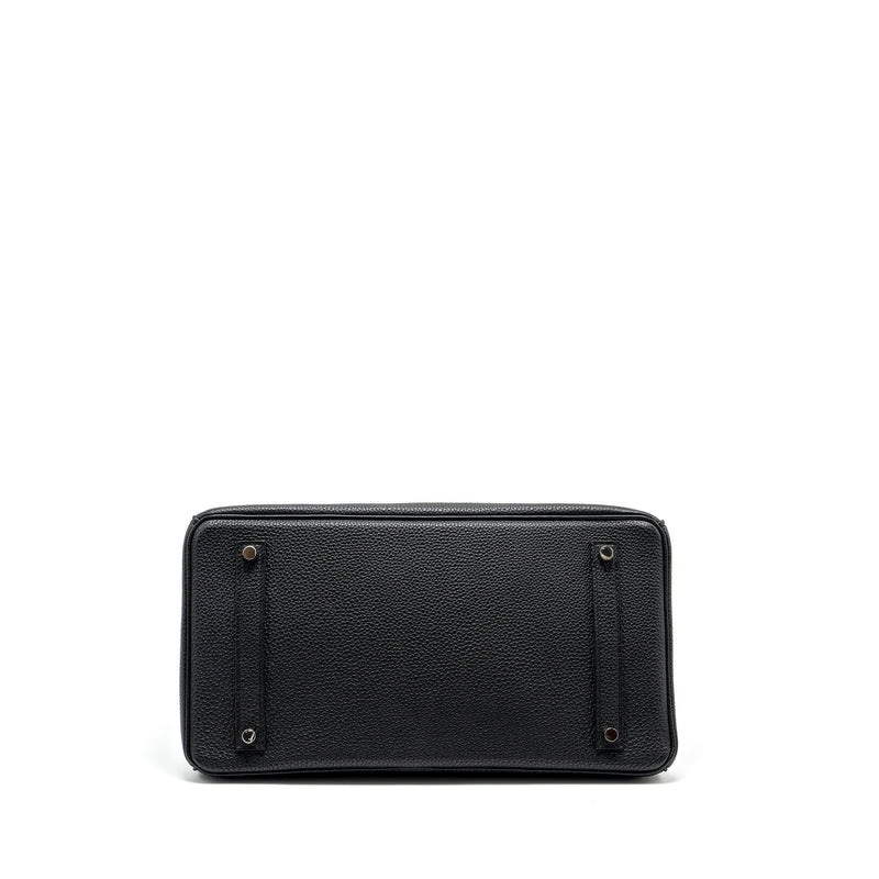Hermes Birkin 35 togo black SHW stamp square Q