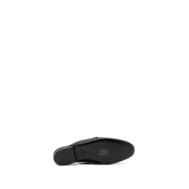 Hermes Size 37 oz mule goatskin black RGHW