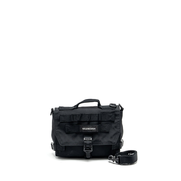 Balenciaga Army Messenger Bag Black Recycled Nylon Black/black hardware