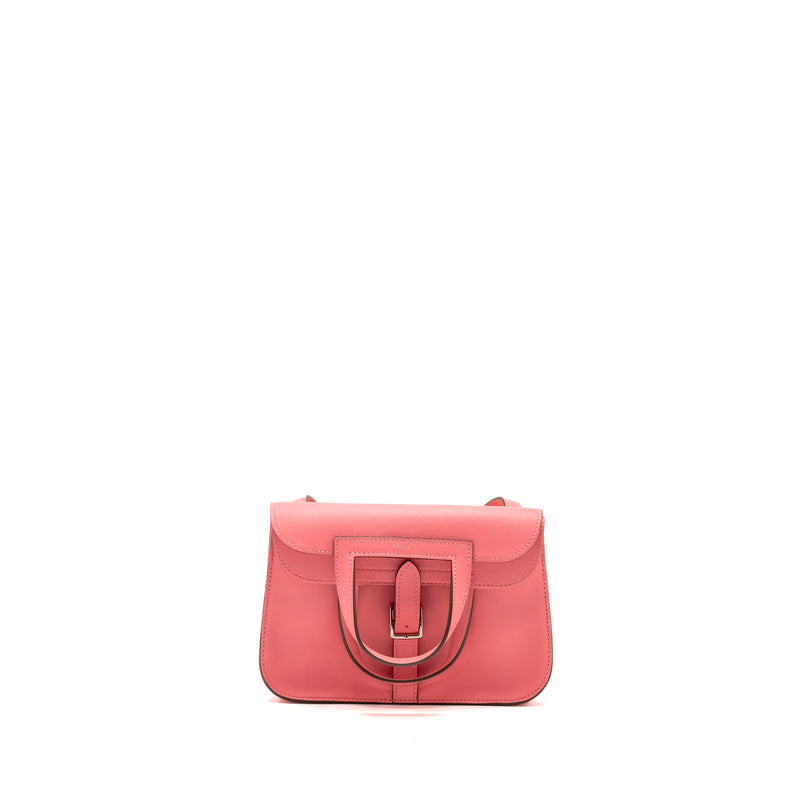 HERMES Mini Halzan 22 Swift Rose Azalee SHW Stamp A