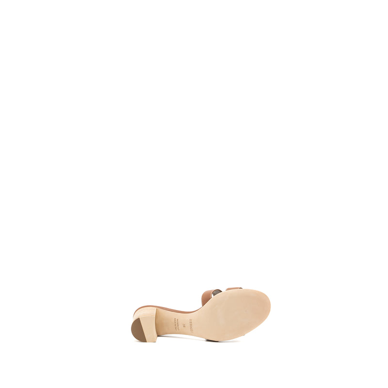 Hermes Size 38 Oasis Sandals Calfskin Gold