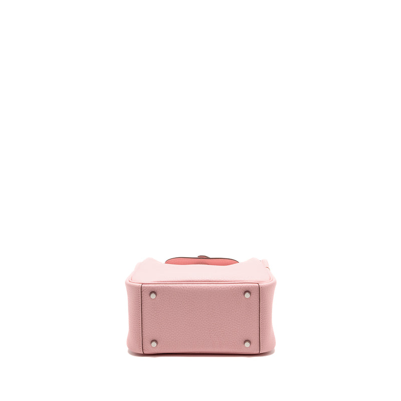 Hermes mini lindy II clemence 3Q rose sakura SHW stamp K