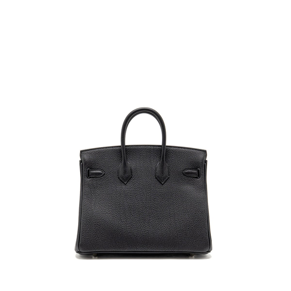 Hermes Birkin 25 Togo Black SHW Stamp K
