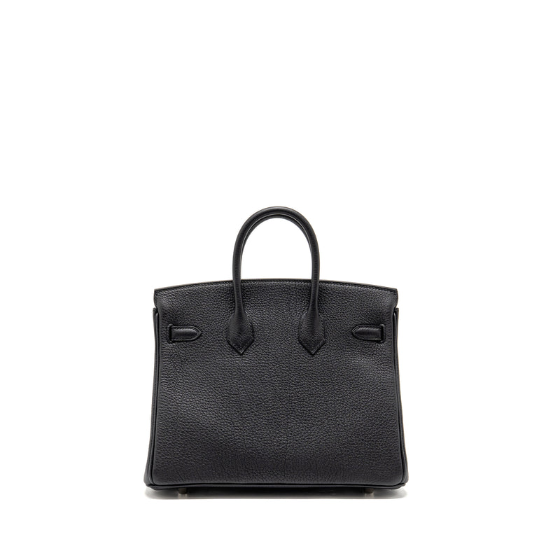 Hermes Birkin 25 Togo Black SHW Stamp K