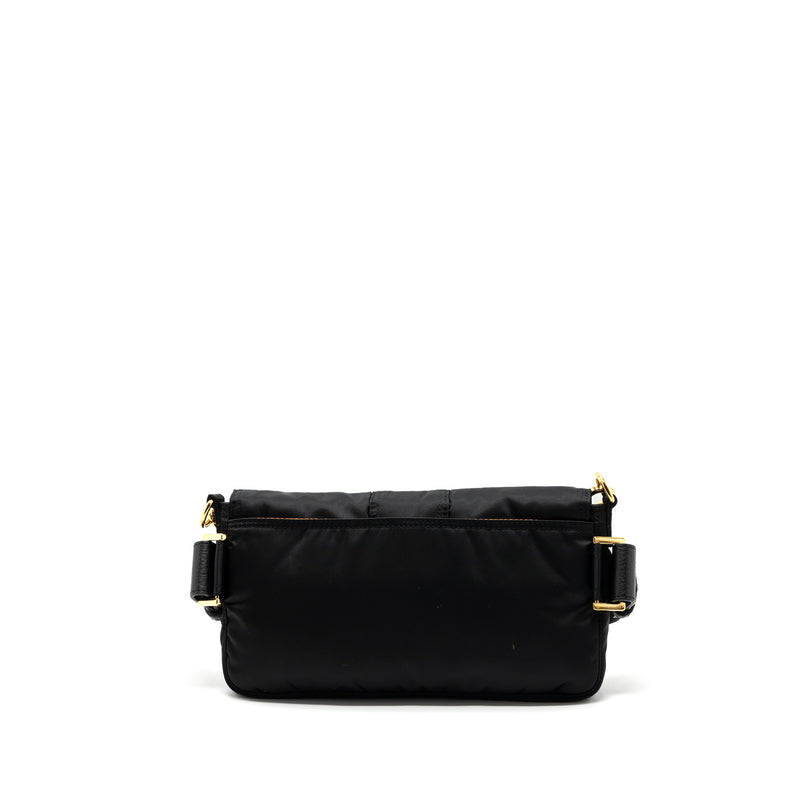 Fendi regular baguette nylon black GHW