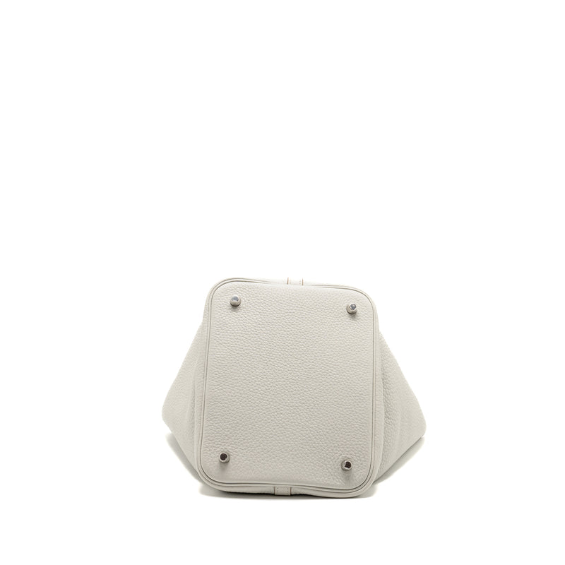 Hermes Picotin 22 Lock Bag Clemence 80 Gris Perle SHW Stamp Y