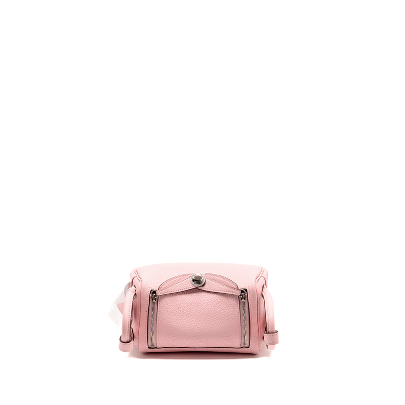 Hermes mini lindy II clemence 3Q rose sakura SHW stamp K