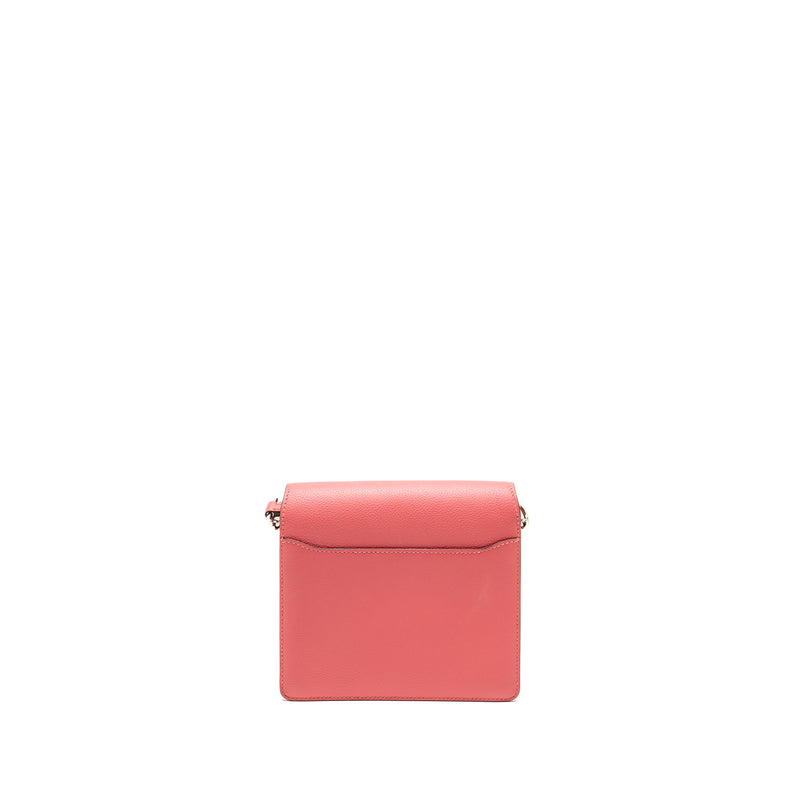 Hermes Mini Roulis evercolor rose azalee SHW stamp C