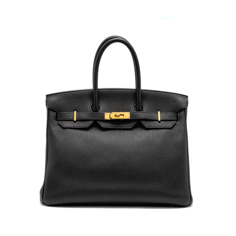 Hermes Birkin 35 Togo black GHW stamp C