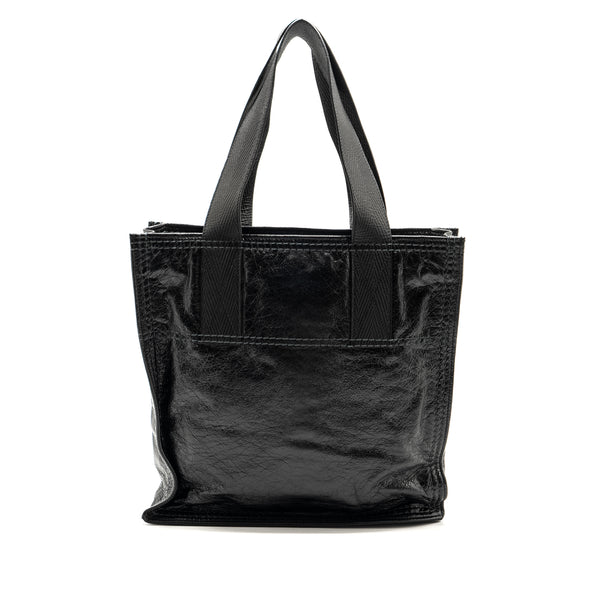 Balenciaga zip large tote bag black GHW