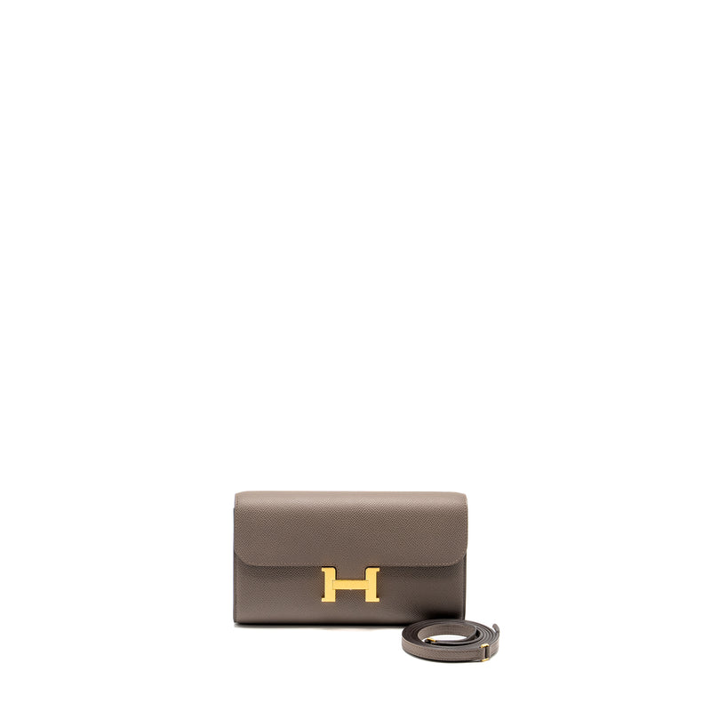 Hermes Constance To Go Epsom Gris Etain GHW Stamp W