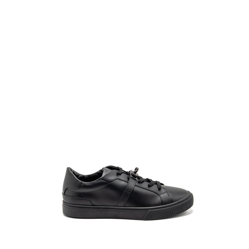 Hermes size 42 day sneaker Calfskin Leather so black