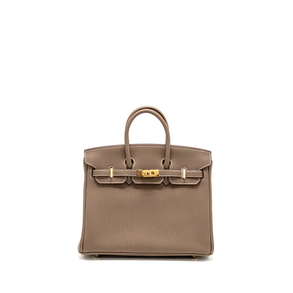 Hermes Birkin 25 Togo Etoupe GHW Stamp K