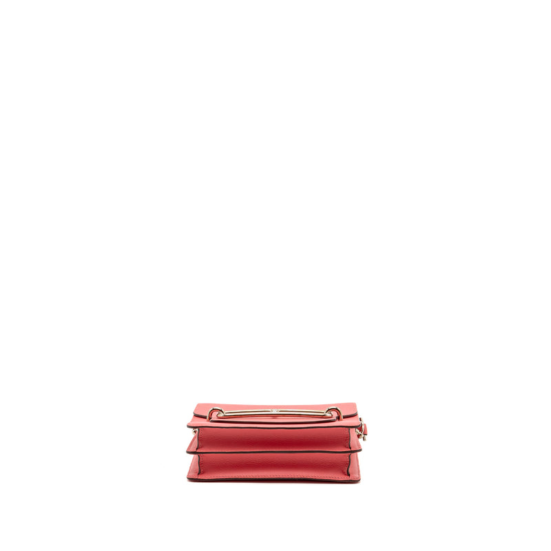 Hermes Mini Roulis evercolor rose azalee SHW stamp C