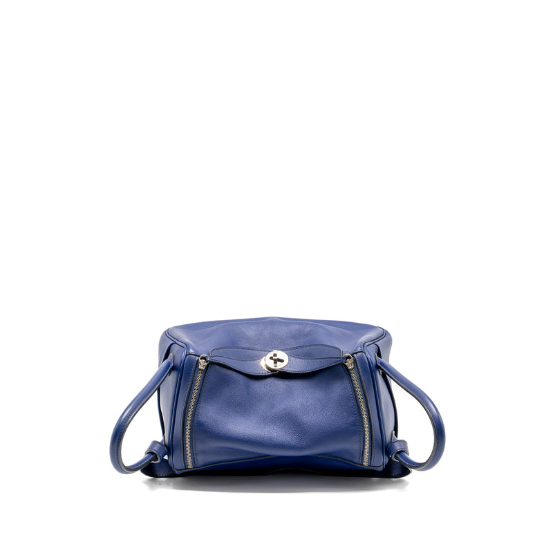 Hermes Lindy 26 swift blue saphir SHW stamp square R