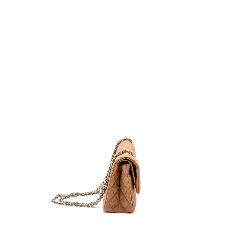 Chanel Small 2.55 Reissue Flap Bag Grained Calfskin Light Brown SHW