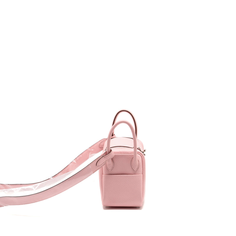 Hermes mini lindy II clemence 3Q rose sakura SHW stamp K