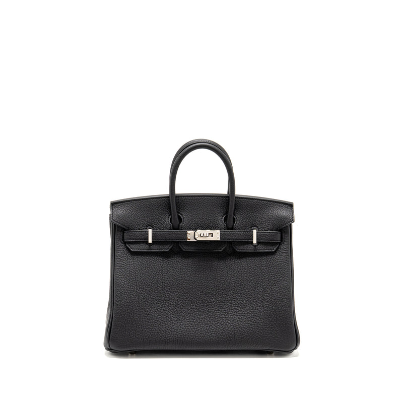 Hermes Birkin 25 Togo Black SHW Stamp K