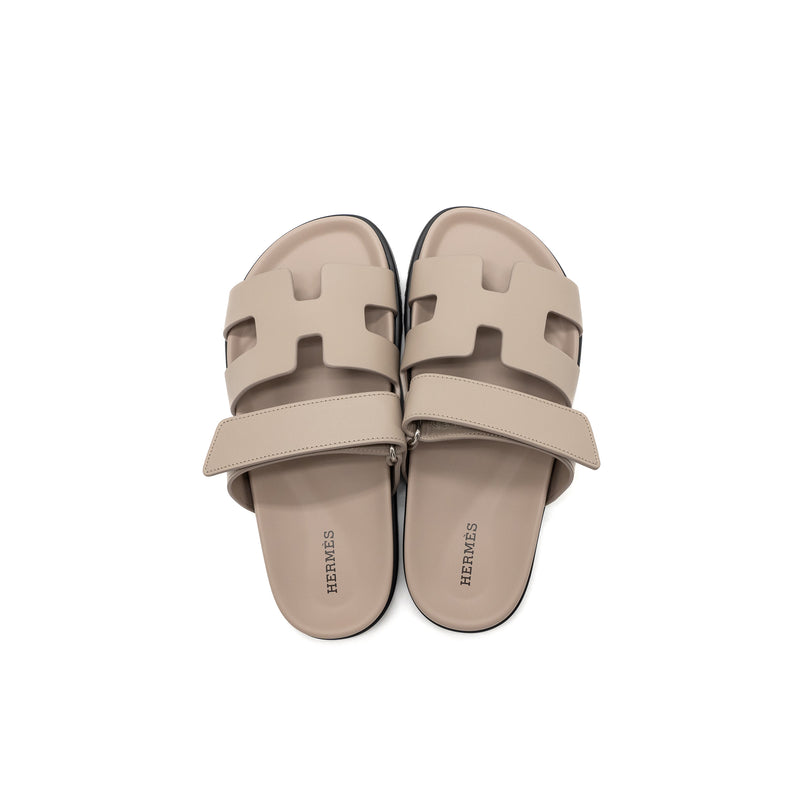 Hermes Size 36 Chypre Sandals Beige Mastic