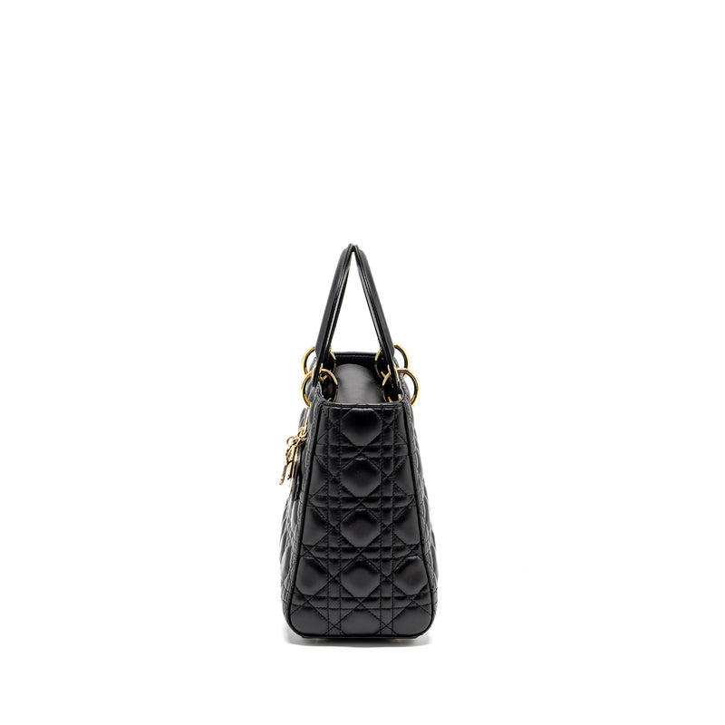 Dior Medium Lady dior Lambskin Black LGHW