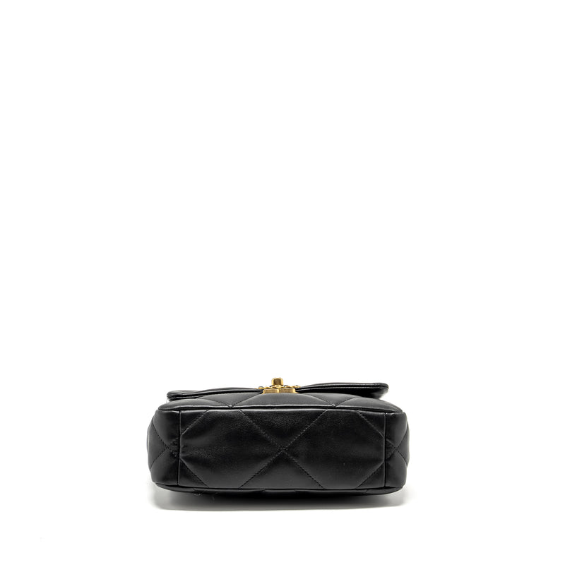 Chanel Small 19 Bag lambskin black multicolor hardware