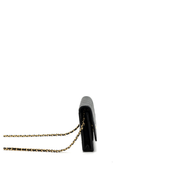 Chanel Classic Wallet On Chain Caviar Black GHW