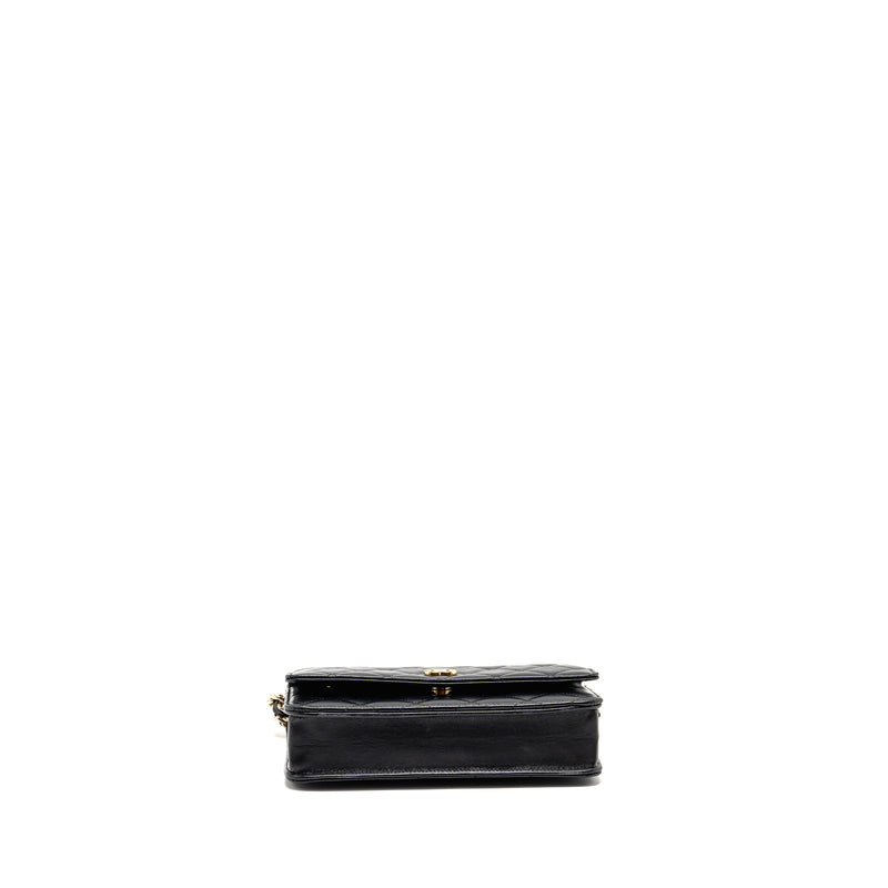 Chanel Coco Charm Wallet on Chain Lambskin Black LGHW