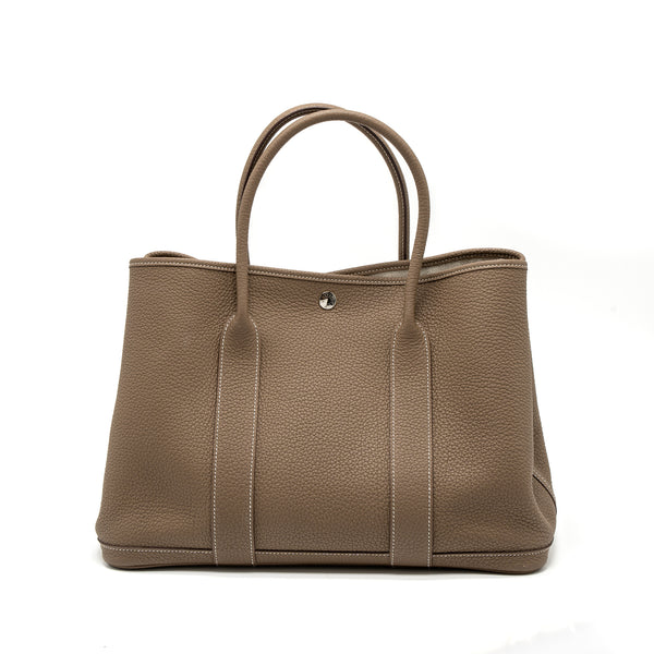 Hermes Garden Party 36 Negonda Etoupe SHW Stamp C