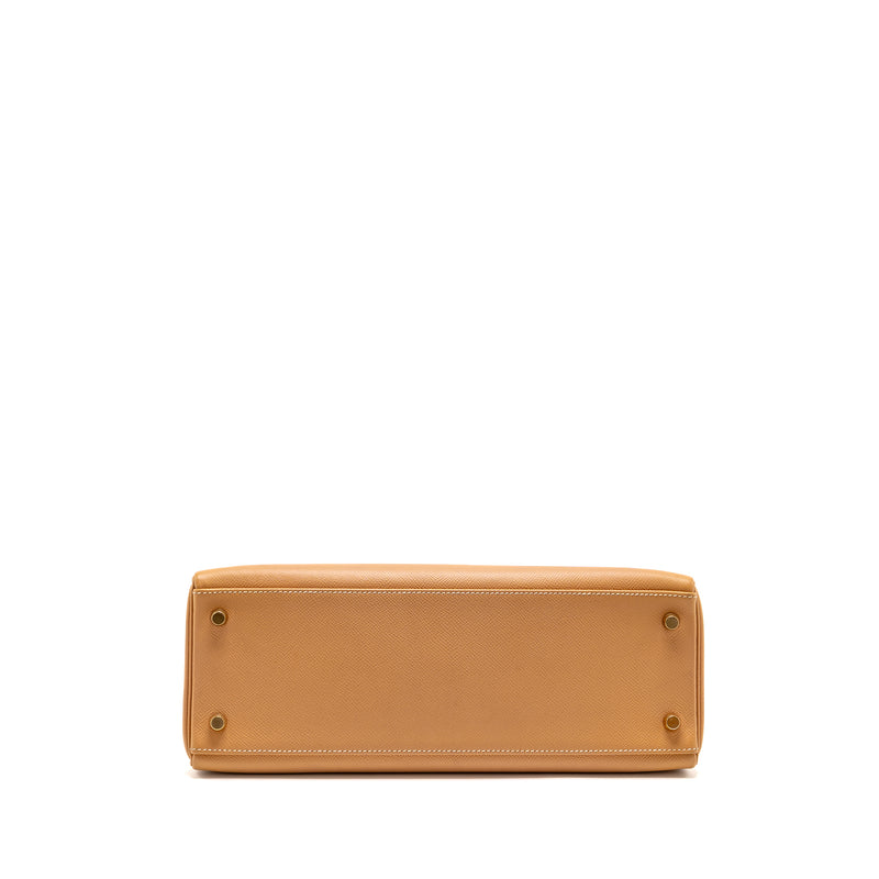 Hermes Kelly 32 Epsom Naturel Sable GHW Stamp Square A