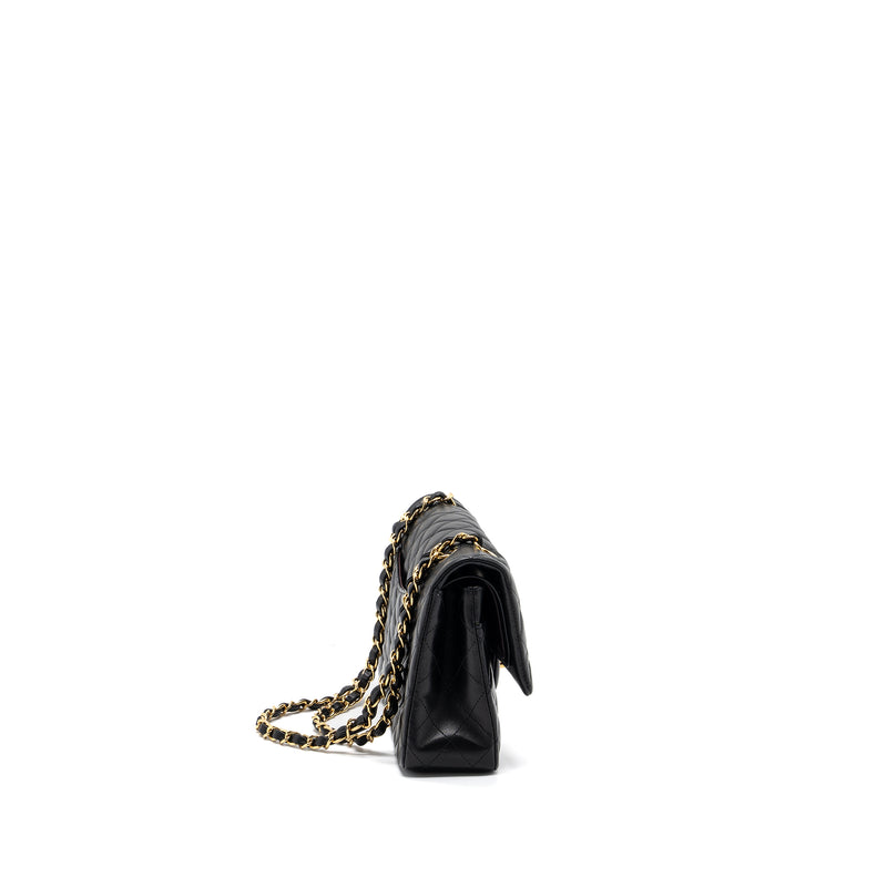Chanel medium classic flap bag lambskin black GHW
