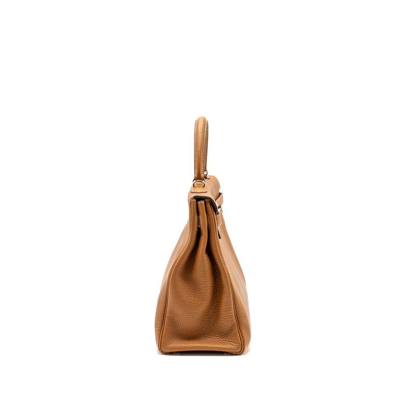 Hermes Kelly 35 Togo Gold SHW Stamp Square L