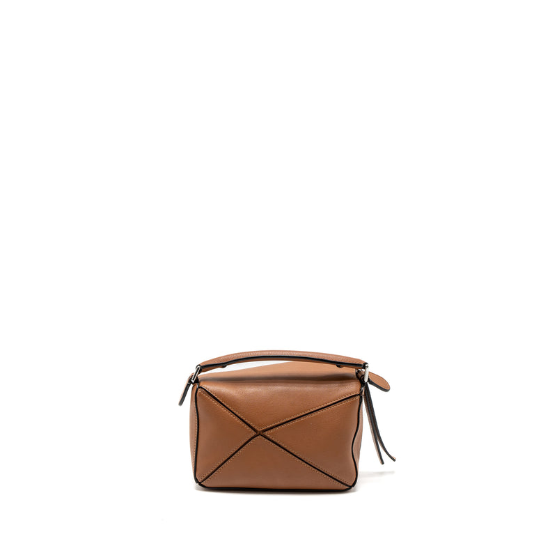 Loewe Mini Puzzle Bag Calfskin Tan SHW