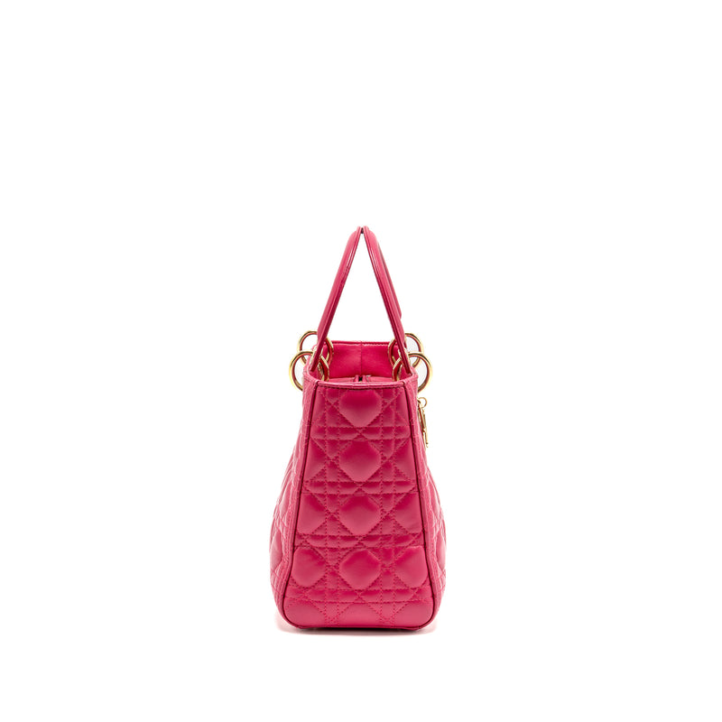 Dior Medium Lady Dior Lambskin Pink GHW