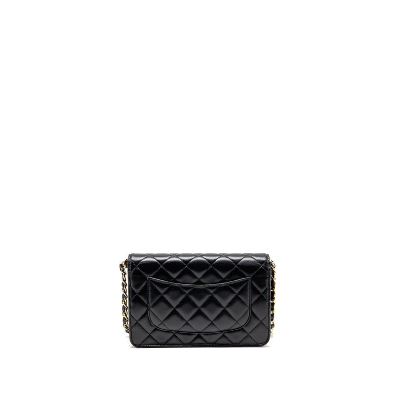 Chanel Coco Charm Wallet on Chain Lambskin Black LGHW