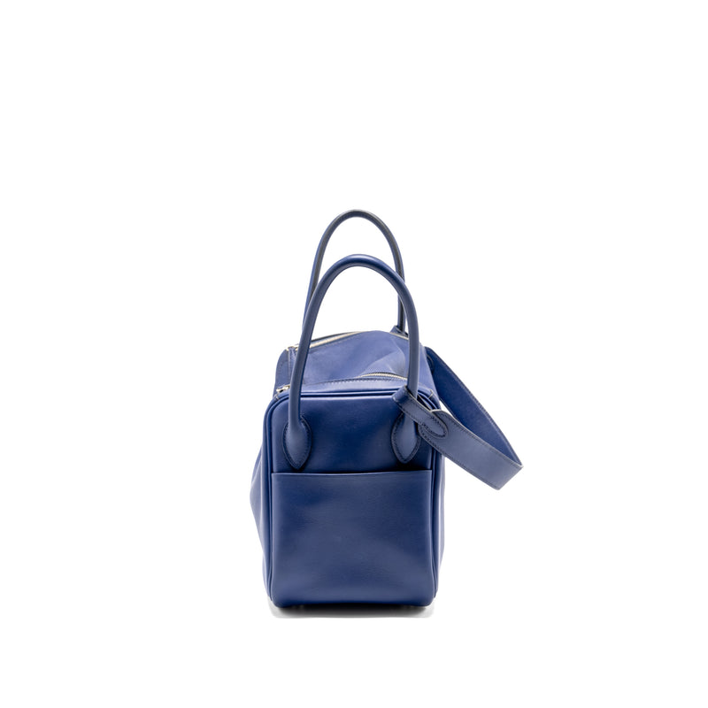 Hermes Lindy 26 swift blue saphir SHW stamp square R