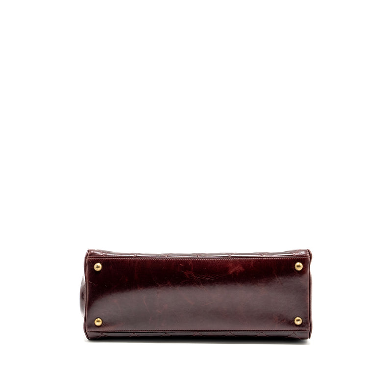 Chanel Perfect Edge Tote Bag Calfskin Burgundy GHW