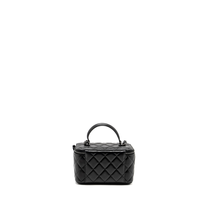 Chanel Long Vanity Case Lambskin SO Black (Microchip)