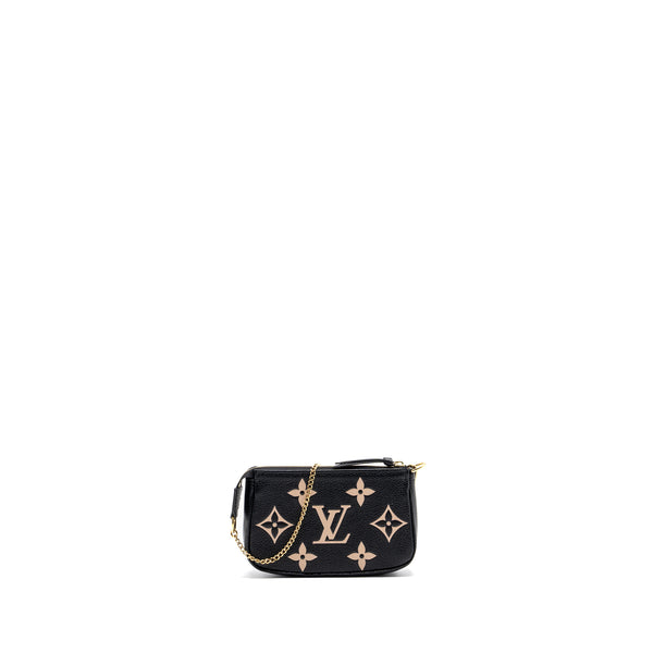 Louis Vuitton Monogram Empreinte Mini Pochette Accessoires, Black