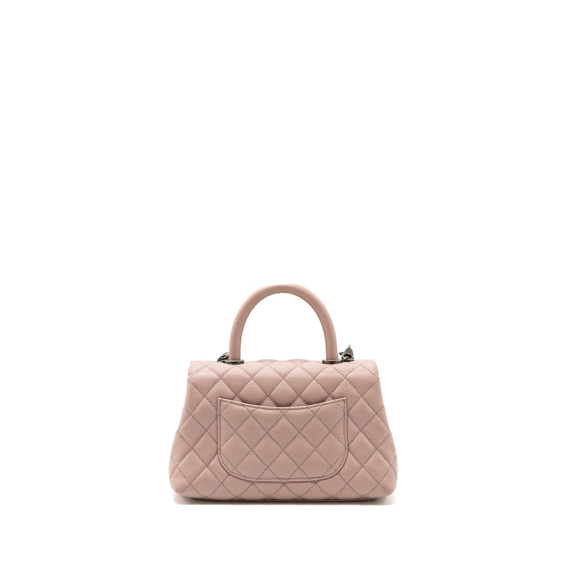 Chanel Small Coco Handle Caviar Light Pink Ruthenium Hardware