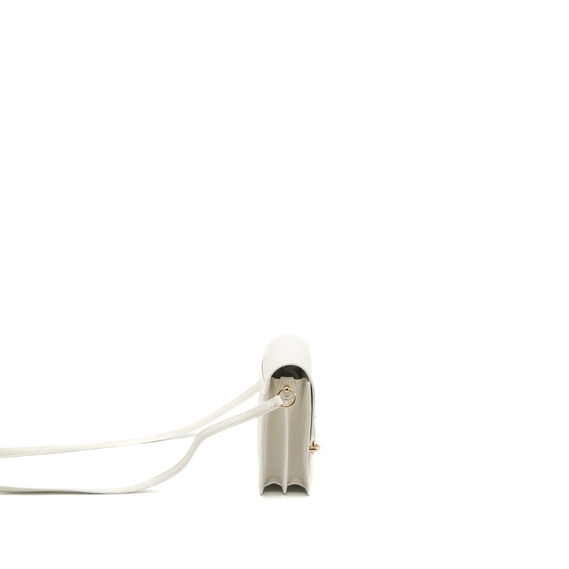 Hermes Mini Roulis Evercolor Blanc LGHW Stamp U