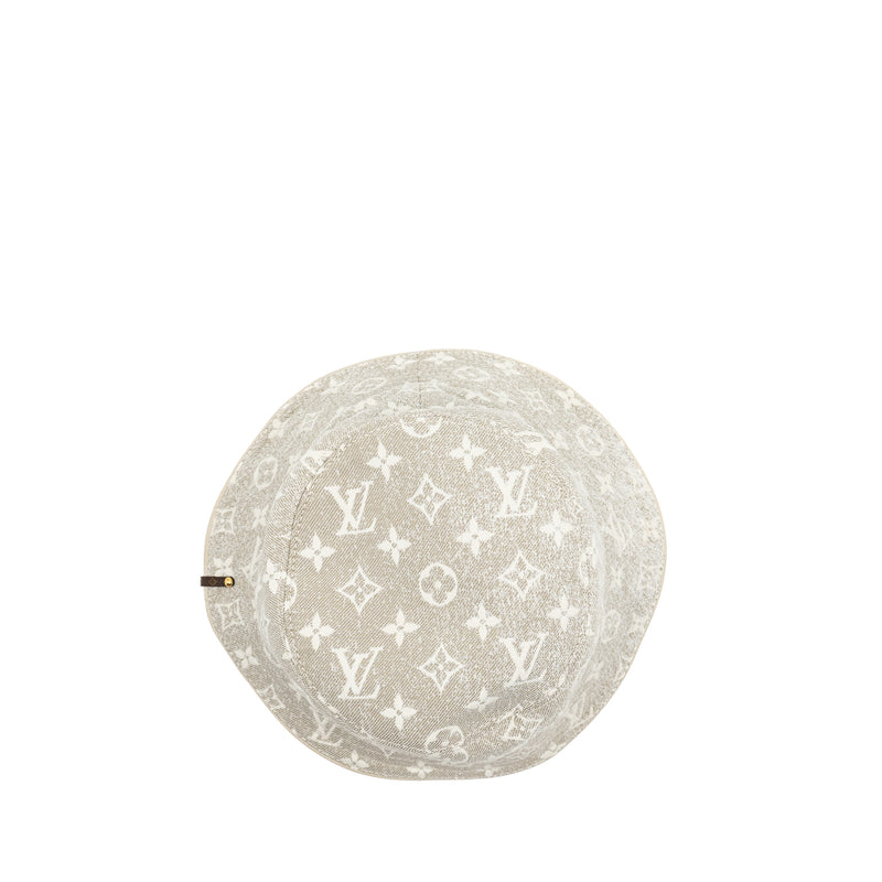 Louis Vuitton Monogram Jacquard Denim Bucket Hat Light Grey/Multidolour