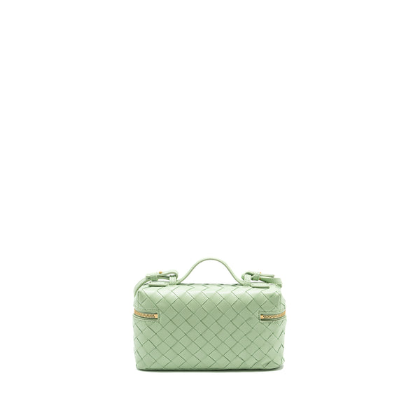 Bottega Veneta Bang Bang Vanity Case Calfskin Light Green GHW