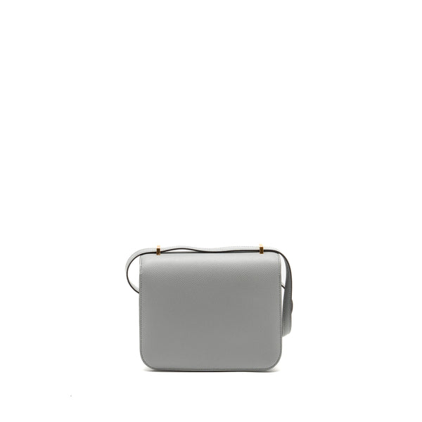 Hermes Mini Constance Epsom 8U Bleu Glacier GHW Stamp W