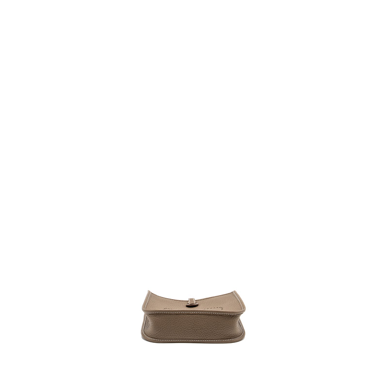 Hermes Mini Evelyne Clemence etoupe SHW Stamp Y