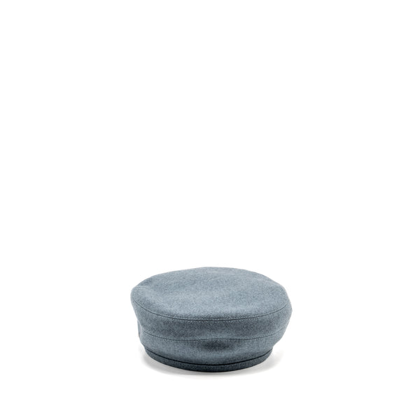 Hermes Size 58 Beret Cashmere Grey SHW